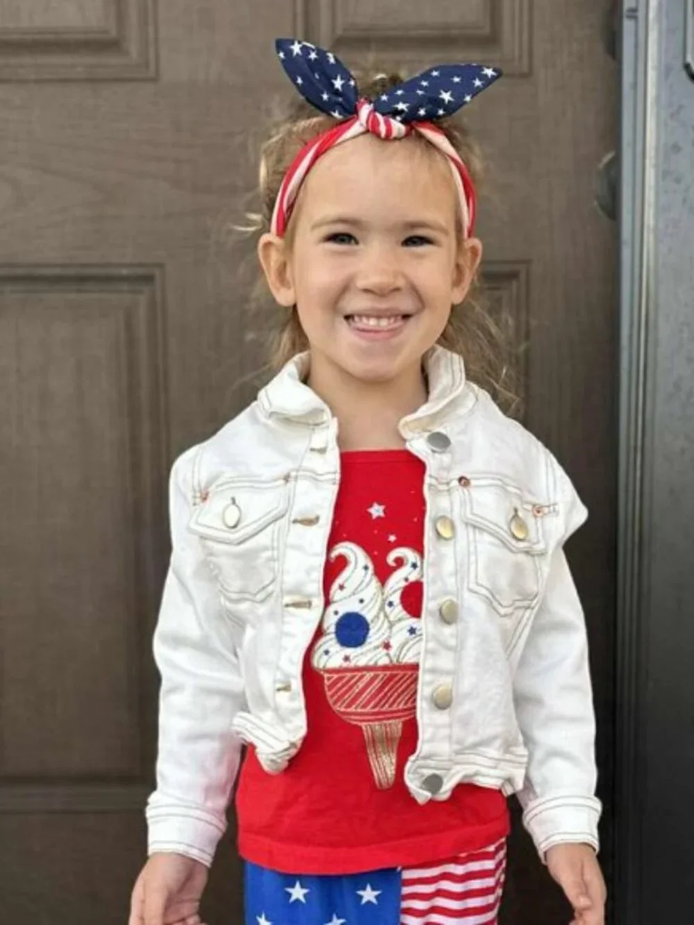 Carter’s | Red, White and Blue 4Th of July Glitter Ice Cream Tank | Size 3T